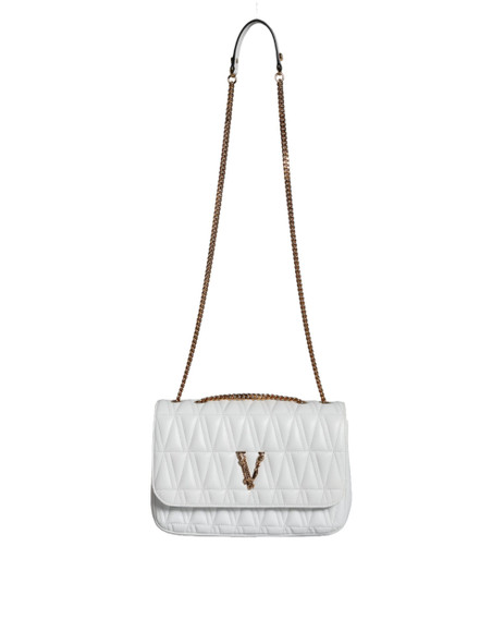 Versace White Mini Nappa Leather Crossbody Shoulder Bag Versace White Mini Nappa Leather Crossbody Shoulder Bag