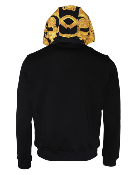 Black Medusa Print Cotton Full Zip HoodieSweatshirt Sweater Black Medusa Print Cotton Full Zip HoodieSweatshirt Sweater