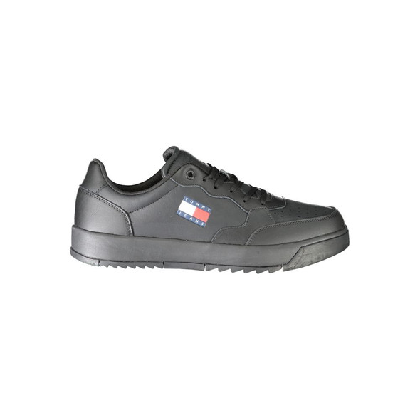 Black Polyethylene Men Sneaker TO-31949 Black Polyethylene Men Sneaker TO-31949