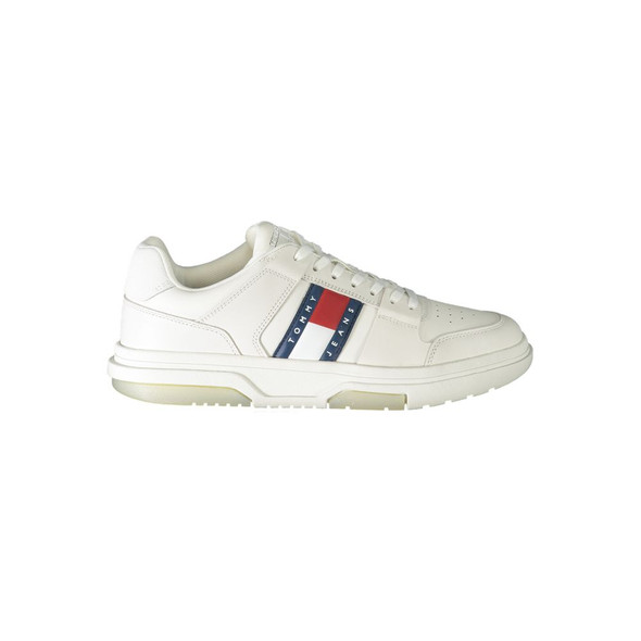 Tommy Hilfiger White Leather Men Sneaker TO-31959 Tommy Hilfiger White Leather Men Sneaker TO-31959