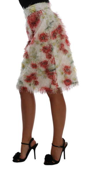 Floral Patterned Pencil Straight Skirt Floral Patterned Pencil Straight Skirt