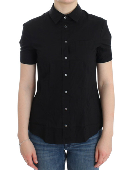 Black cotton shirt top Black cotton shirt top