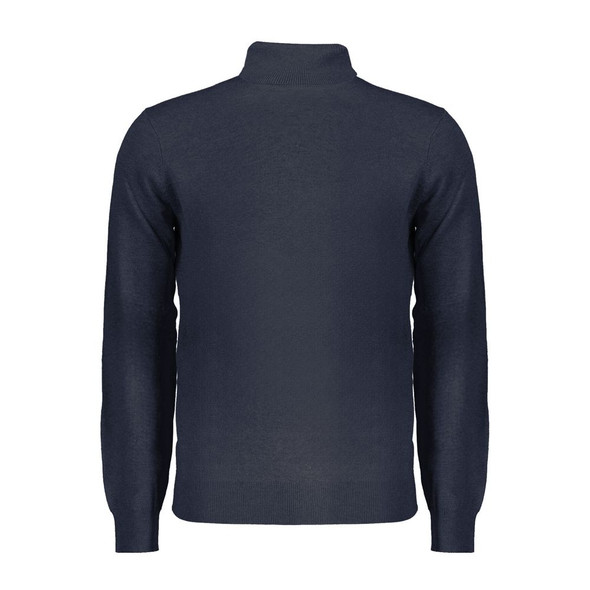 Blue Polyamide Men Sweater NO-32031 Blue Polyamide Men Sweater NO-32031