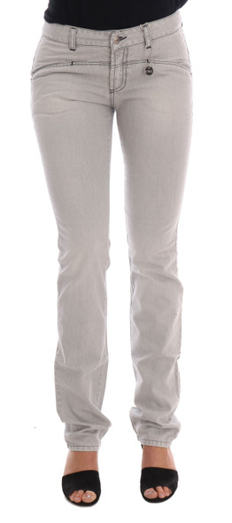 Costume National Gray Wash Cotton Slim Jeans Costume National Gray Wash Cotton Slim Jeans