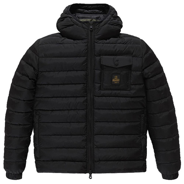 Black Nylon Men's Jacket RE-13976 Black Nylon Men's Jacket RE-13976