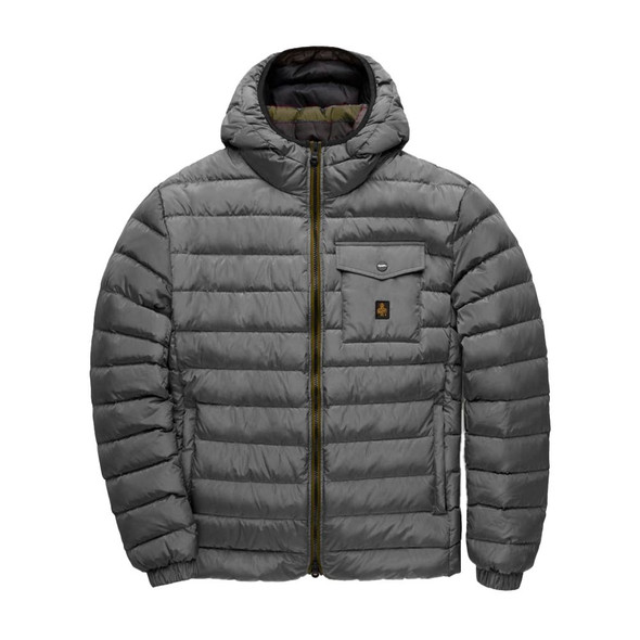 Gray Nylon Men Jacket Gray Nylon Men Jacket