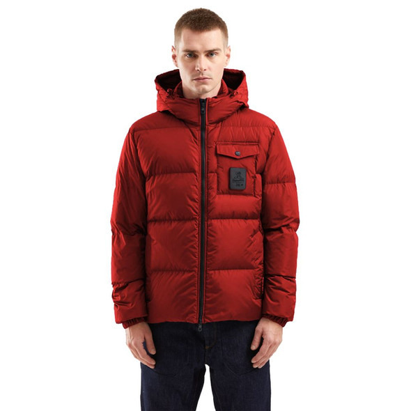 Red Nylon Men Jacket RE-13991 Red Nylon Men Jacket RE-13991
