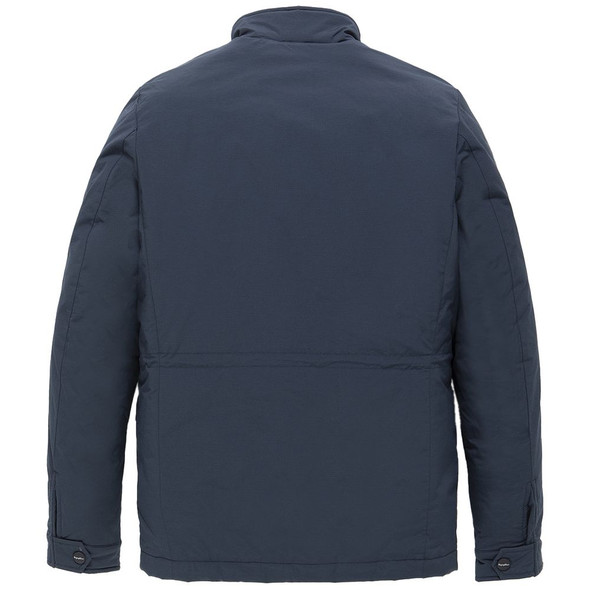 Blue Nylon Men Jacket RE-13993 Blue Nylon Men Jacket RE-13993