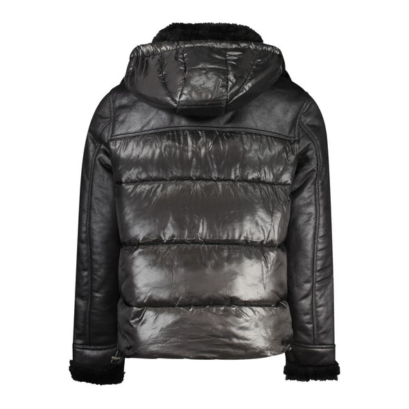 Guess Jeans Black Polyester Jacket Guess Jeans Black Polyester Jacket