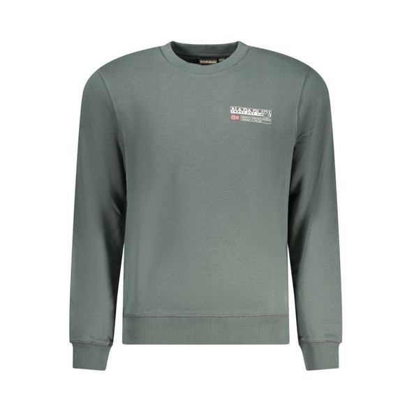 Napapijri Green Cotton Sweater NA-32127 Napapijri Green Cotton Sweater NA-32127