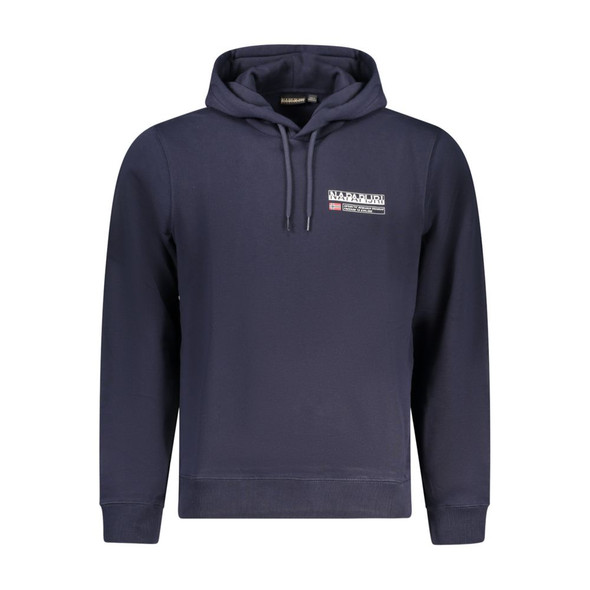 Napapijri Blue Cotton Sweater NA-32153 Napapijri Blue Cotton Sweater NA-32153