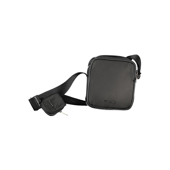 Black Polyester Shoulder Bag CA-32163 Black Polyester Shoulder Bag CA-32163