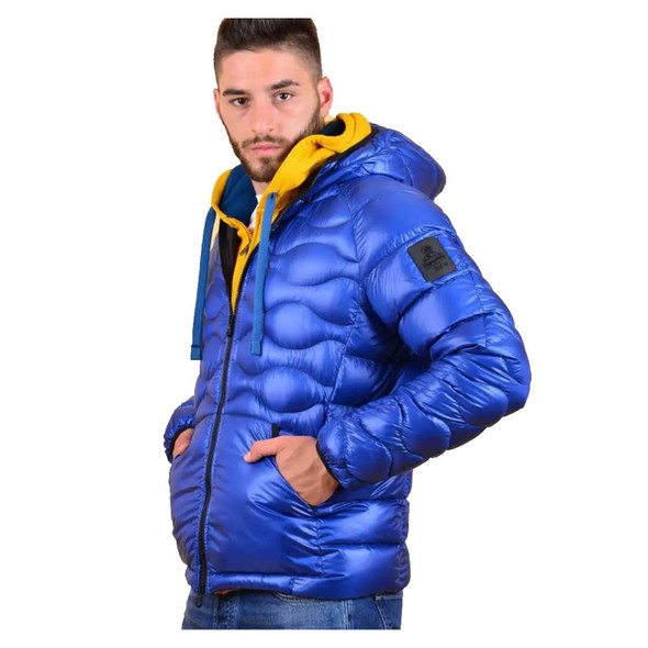 Blue Nylon Men's Jacket RE-14005 Blue Nylon Men's Jacket RE-14005