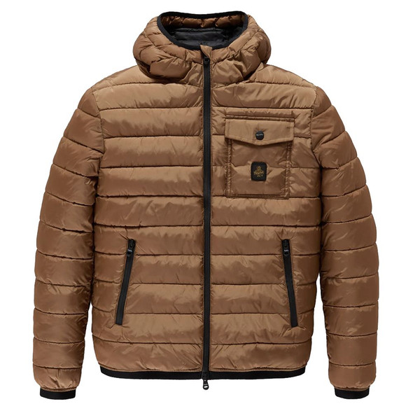 Brown Nylon Jacket RE-14014 Brown Nylon Jacket RE-14014