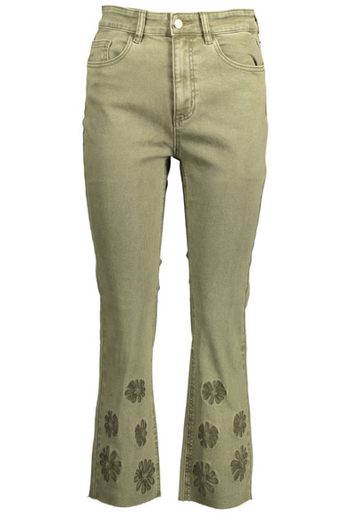 Green Cotton Women Jeans Green Cotton Women Jeans