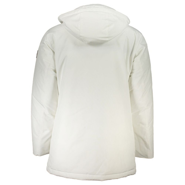 White Polyamide Men Jacket White Polyamide Men Jacket