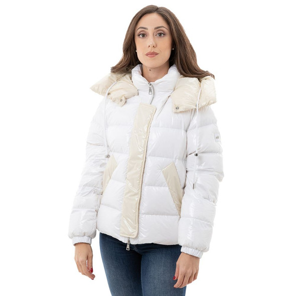 White Polyamide Jackets & Coat AD-7457666 White Polyamide Jackets & Coat AD-7457666