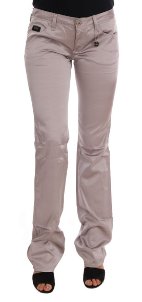 Beige Cotton Slim Fit Jeans Beige Cotton Slim Fit Jeans