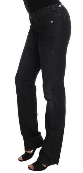Dark Blue Cotton Slim Fit Jeans Dark Blue Cotton Slim Fit Jeans