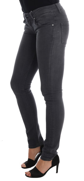 Acht Gray Cotton Slim Fit Denim Jeans Acht Gray Cotton Slim Fit Denim Jeans