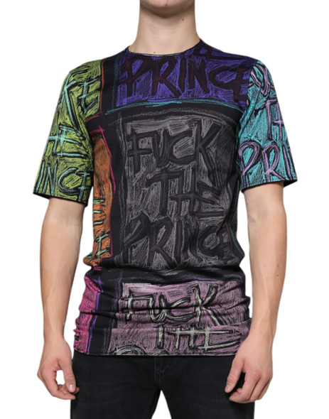 Multicolor Graphic Print Cotton T-shirt Multicolor Graphic Print Cotton T-shirt