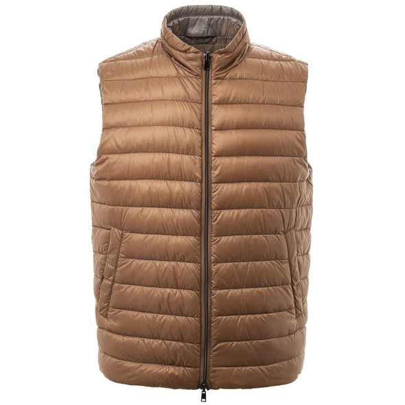 Brown Polyamide Sleveless Jacket Brown Polyamide Sleveless Jacket