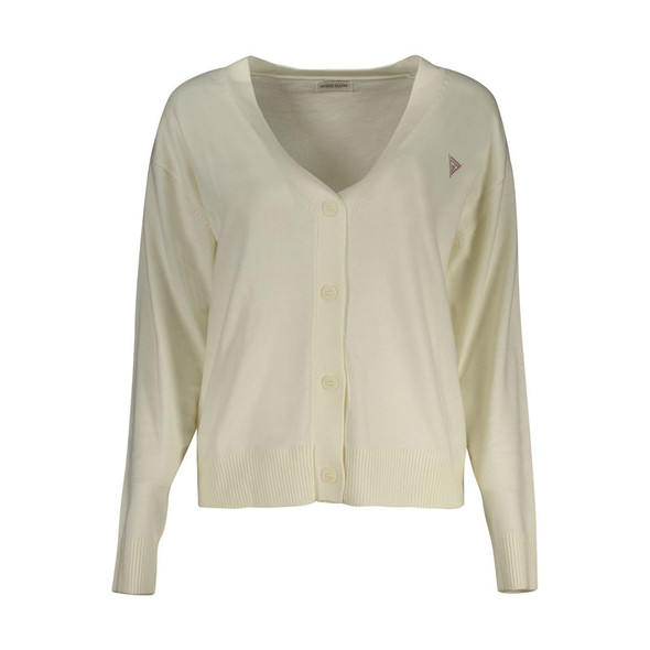 Guess Jeans White Polyester Sweater Guess Jeans White Polyester Sweater