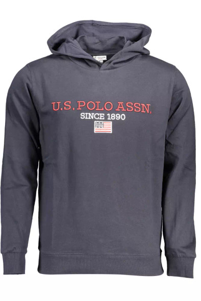 Blue Cotton Men Sweater US-16916-FBB-274 Blue Cotton Men Sweater US-16916-FBB-274