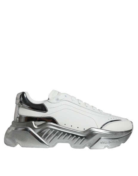 White Silver Daymaster Low Top Sneakers Shoes White Silver Daymaster Low Top Sneakers Shoes