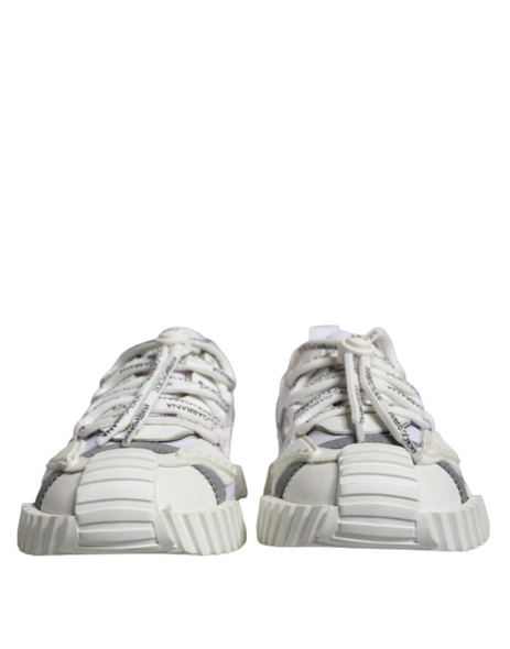 Dolce & Gabbana White Lace Up Low Top NS1 Sneakers Shoes Dolce & Gabbana White Lace Up Low Top NS1 Sneakers Shoes