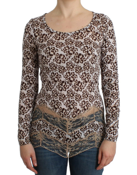 Brown longsleeved lace top Brown longsleeved lace top