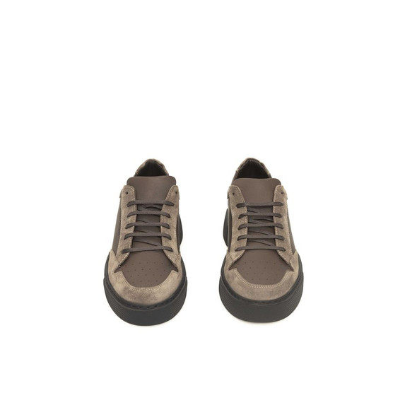 Beige Leather Men Sneaker Beige Leather Men Sneaker