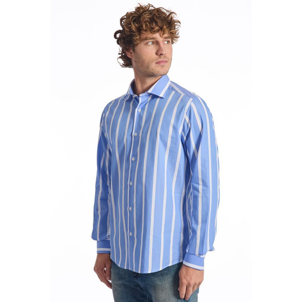 Light Blue Cotton Men Shirt BA-24643 Light Blue Cotton Men Shirt BA-24643