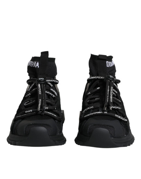 Black Sorrento Socks Logo Sneakers Shoes Black Sorrento Socks Logo Sneakers Shoes
