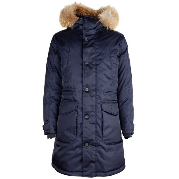 Blue Nylon Men Jacket AD-14190 Blue Nylon Men Jacket AD-14190