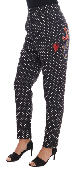 Black Polka Dot Sicily Crystal Pants Black Polka Dot Sicily Crystal Pants
