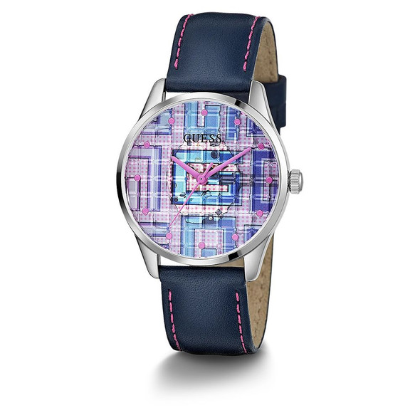Guess Blue Leather Watch Guess Blue Leather Watch