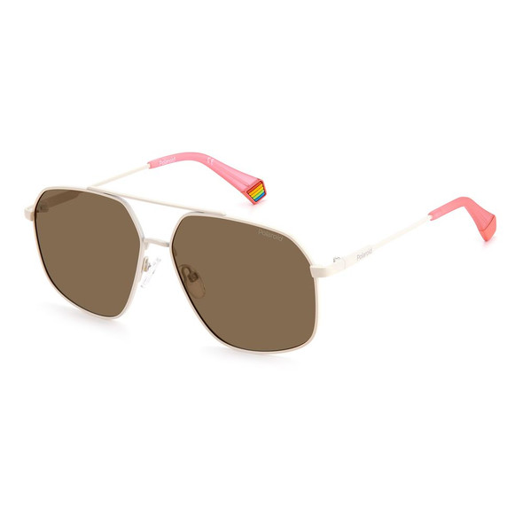 Beige Stainless Steel Sunglasses Beige Stainless Steel Sunglasses