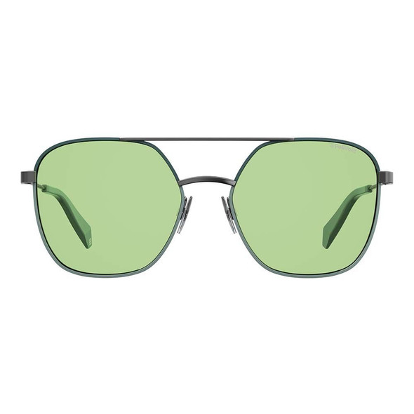 Green Metal Sunglasses POPLD6058S1EDUCAC Green Metal Sunglasses POPLD6058S1EDUCAC