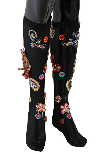 Black Stretch Carretto Crystal Socks Black Stretch Carretto Crystal Socks