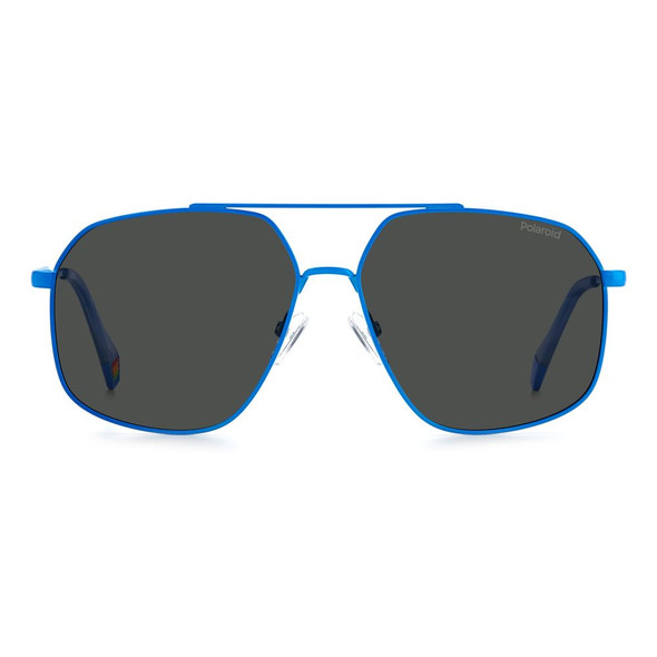 Blue Stainless Steel Sunglasses POPLD6173SMVUM9AC Blue Stainless Steel Sunglasses POPLD6173SMVUM9AC