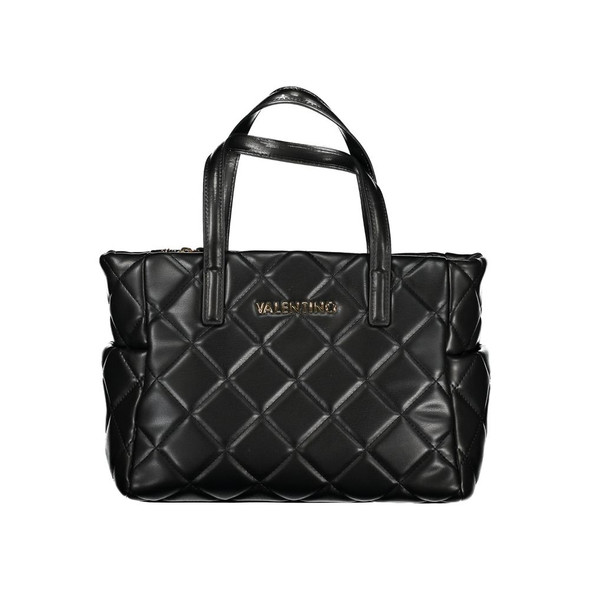 Black Polyethylene Women Handbag VA-32621 Black Polyethylene Women Handbag VA-32621