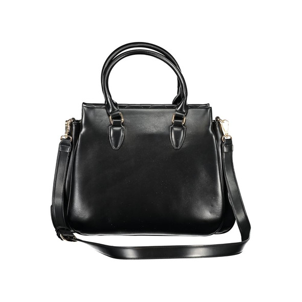 Black Polyethylene Women Handbag VA-32648 Black Polyethylene Women Handbag VA-32648