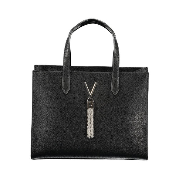 Black Polyethylene Women Handbag VA-32692 Black Polyethylene Women Handbag VA-32692