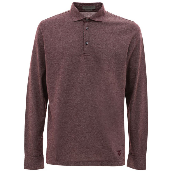 Corneliani Purple Cotton Polo Shirt Corneliani Purple Cotton Polo Shirt