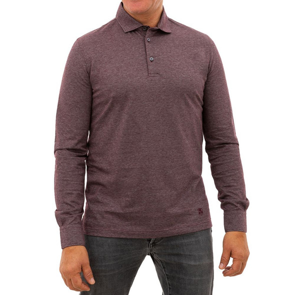 Corneliani Purple Cotton Polo Shirt Corneliani Purple Cotton Polo Shirt