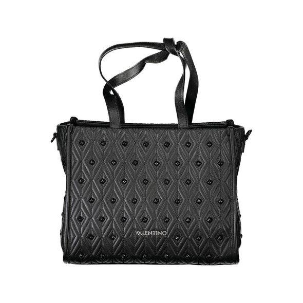 Black Polyethylene Women Handbag VA-32745 Black Polyethylene Women Handbag VA-32745