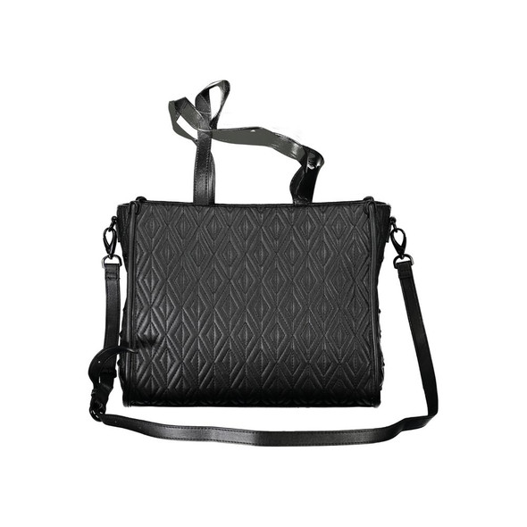 Black Polyethylene Women Handbag VA-32745 Black Polyethylene Women Handbag VA-32745