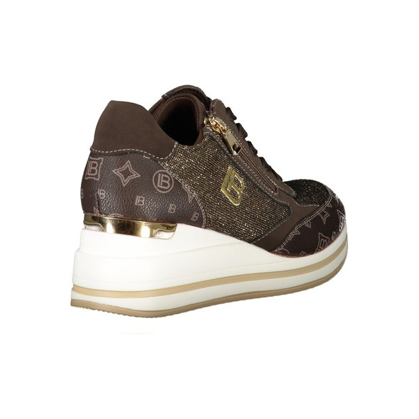 Brown Polyester Women Sneaker Brown Polyester Women Sneaker