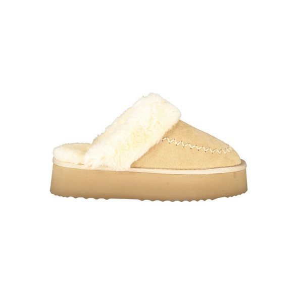 Beige Polyester Women Sandal Beige Polyester Women Sandal